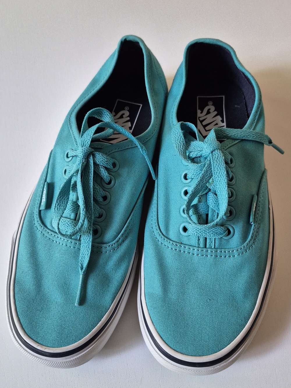 NWOT - Vans Teal Low-Top Canvas Sneakers